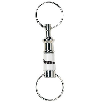 Silvertone Pull Apart Key Tag